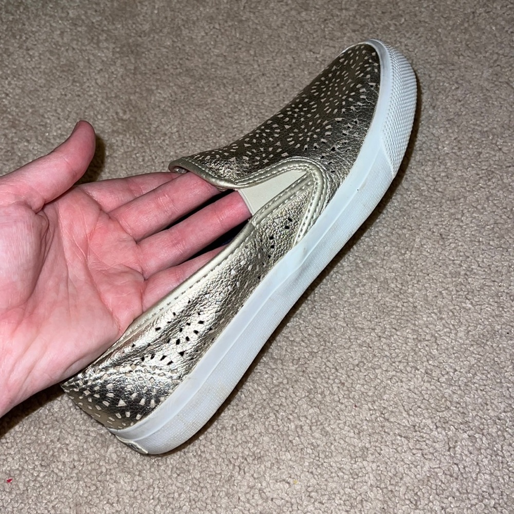 Sperry Top-Sider Gold Slip Ons